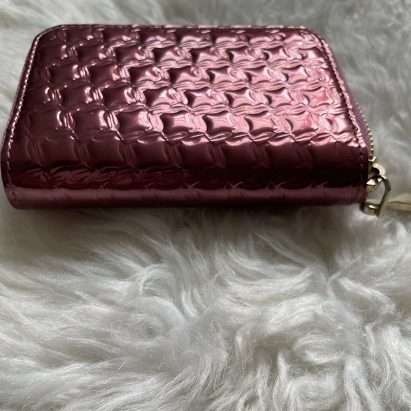 Christian Louboutin Pink Enamel Zippy Wallet - Picture 7 of 12